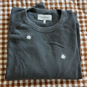 THE GREAT Embroidered College Sweatshirt - Size 3 💕